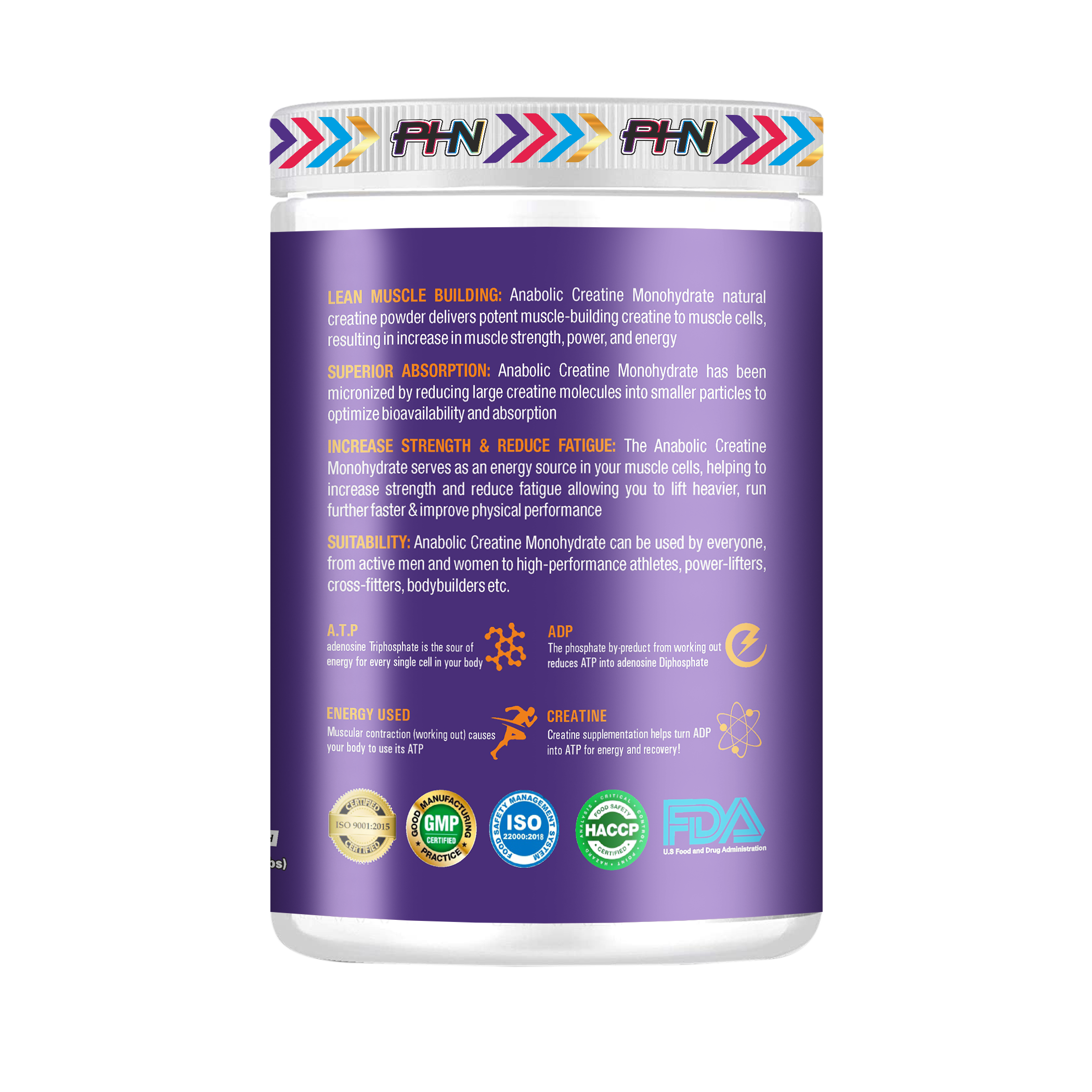 PHN Micronised Creatine Monohydrate 300g