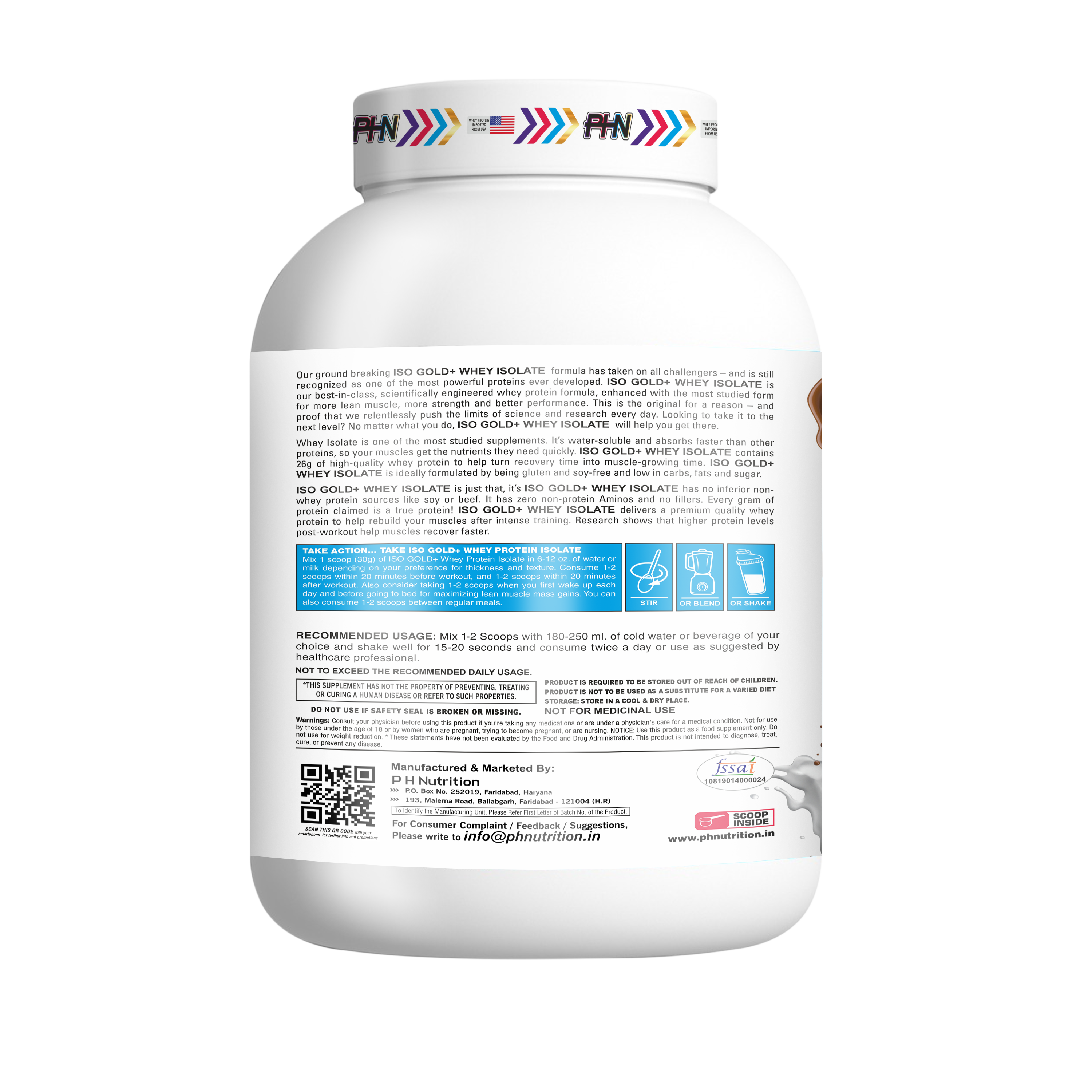 PHN ISO Gold+ Isolate Powder