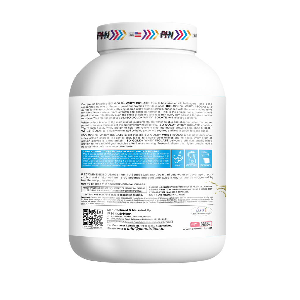 PHN ISO Gold+ Isolate Powder