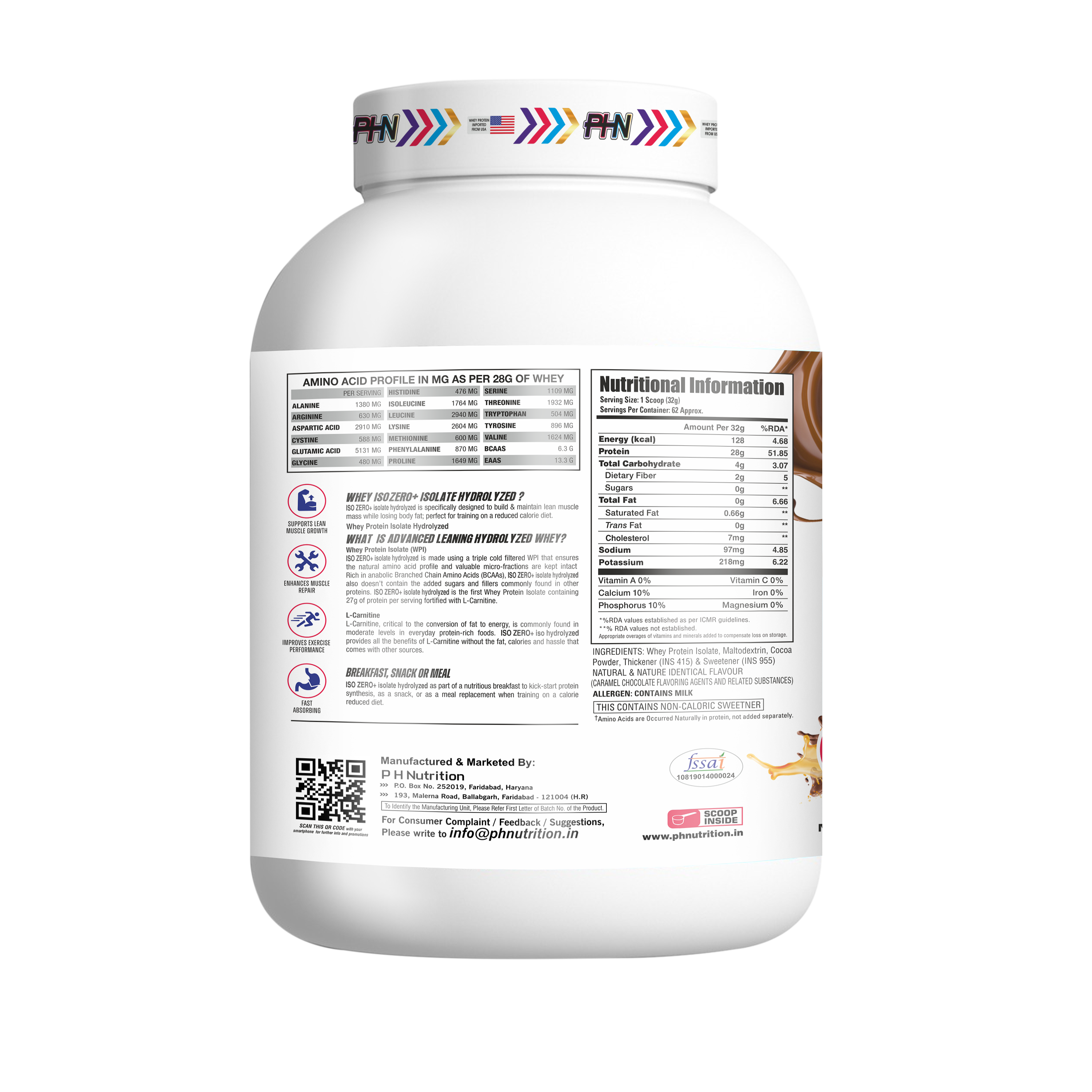 PHN ISO ZERO+ Isolate Powder