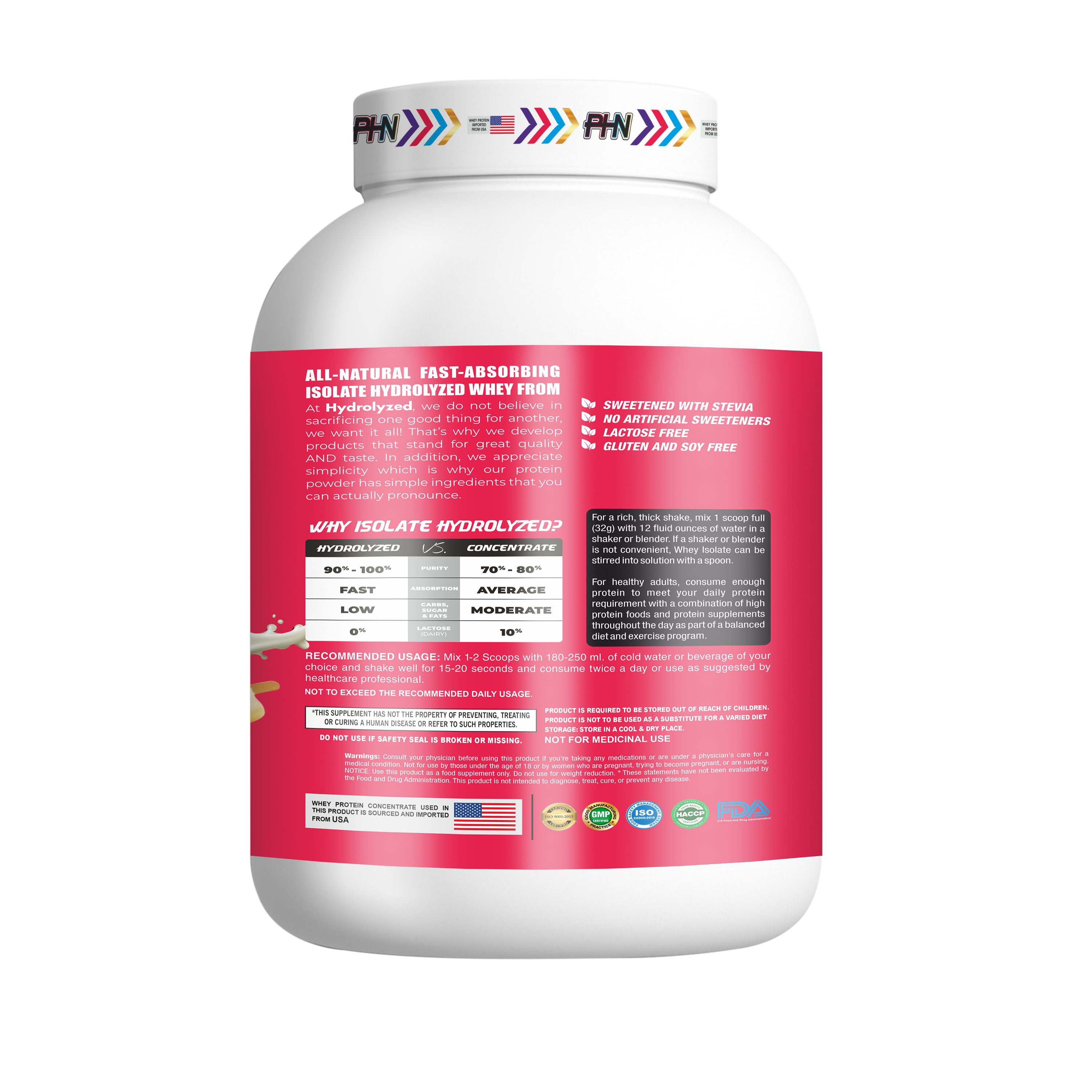 PHN ISO ZERO+ Isolate Powder