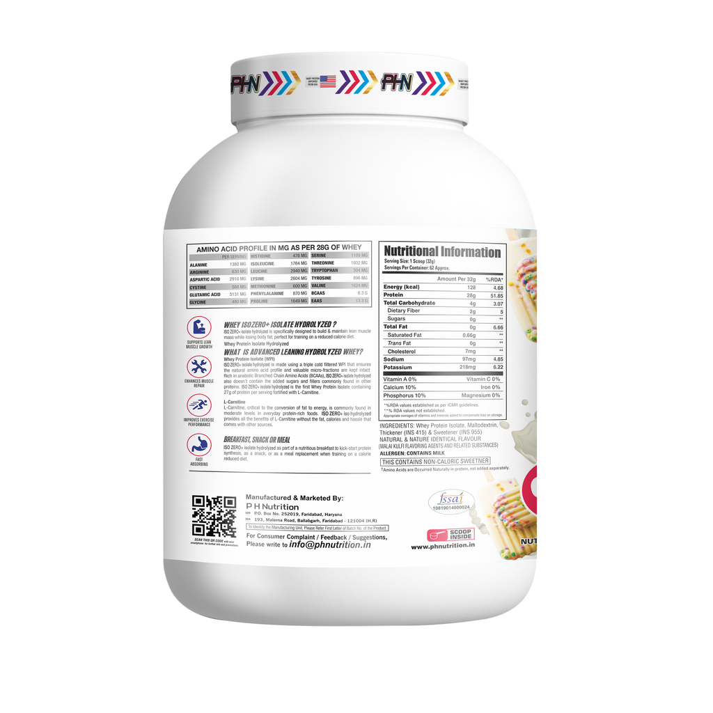 PHN ISO ZERO+ Isolate Powder