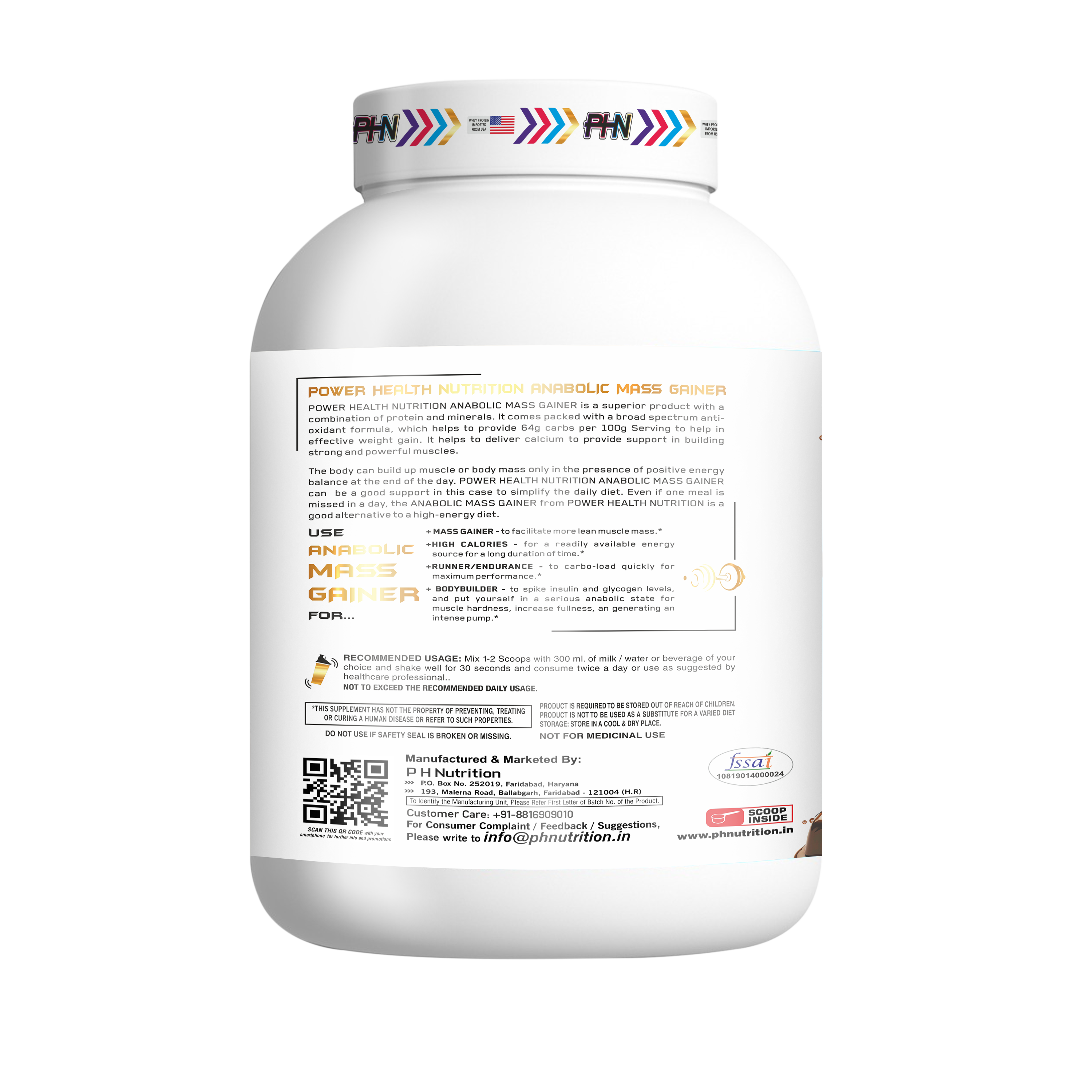 PHN Anabolic Mass Gainer Powder