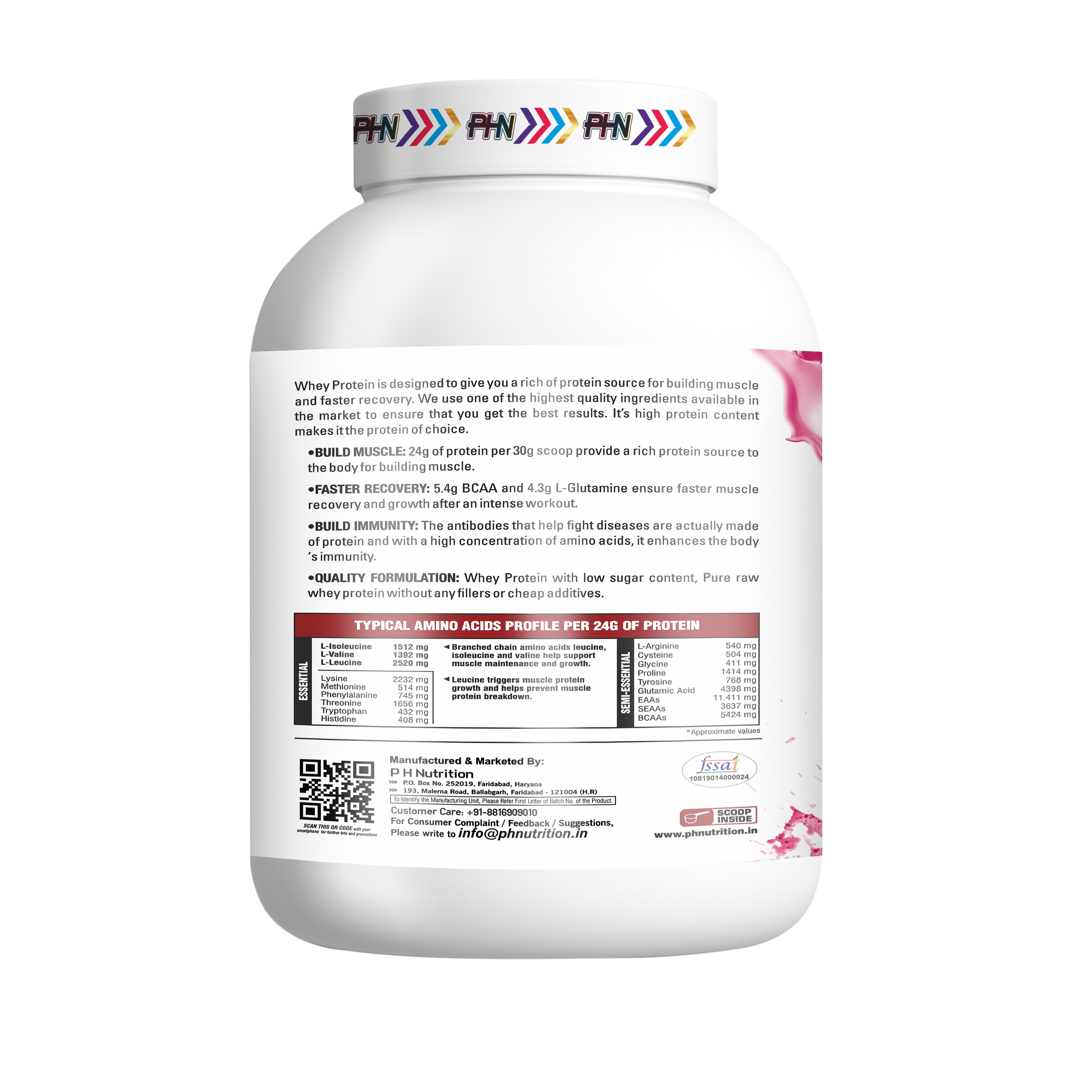 PHN Whey Protein High Performance Protein Concentrate