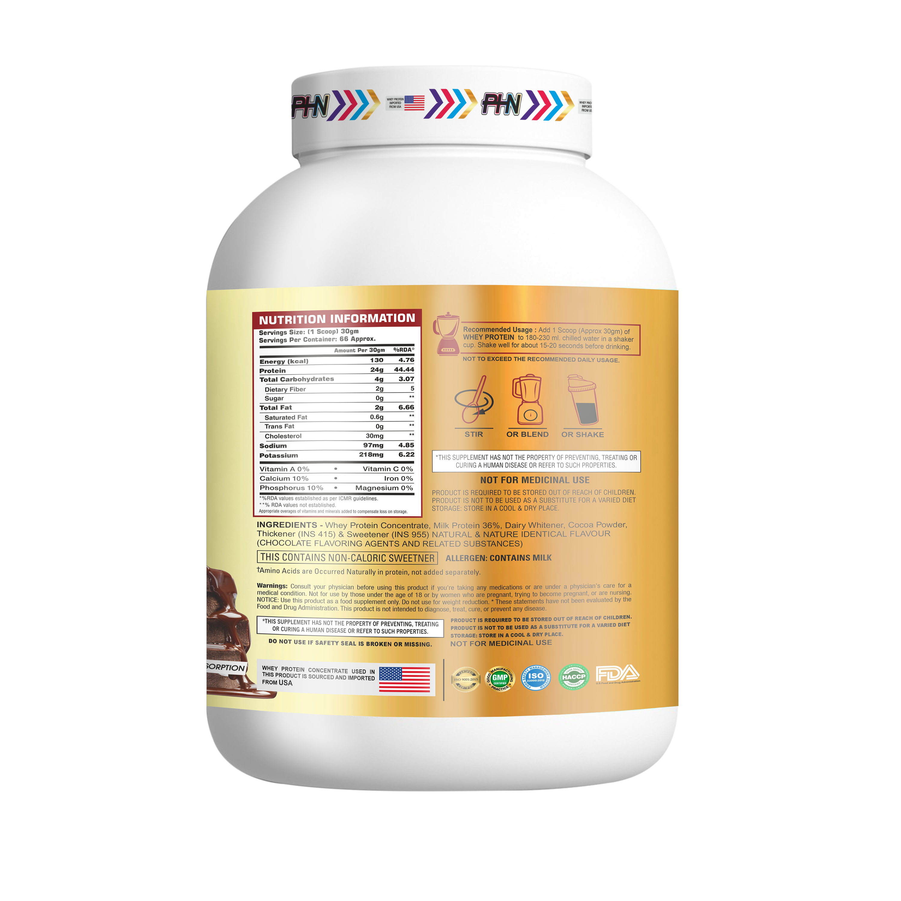 PHN Whey Protein High Performance Protein Concentrate